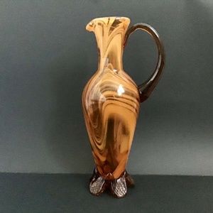 Amber Style Glass Pitcher Jug